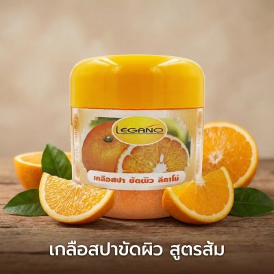 เกลือสปาขัดผิว Legano สูตรส้ม 750 กรัม